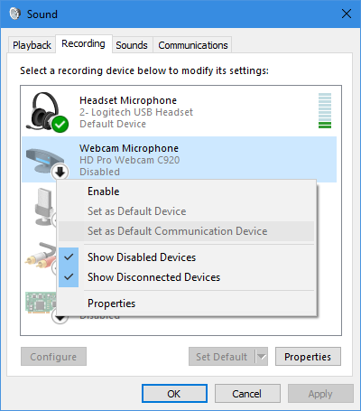 audio device not found windows 10